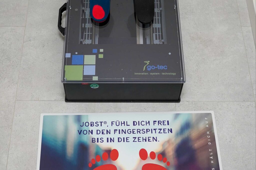 Fußscanner für individuelle Sohlen und Einlagen